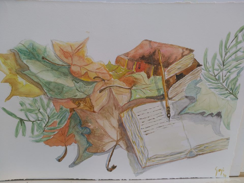 Libros y hojas